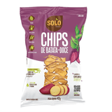 Kit 3x: Chips De Batata Doce Assado Solo Snacks 42g