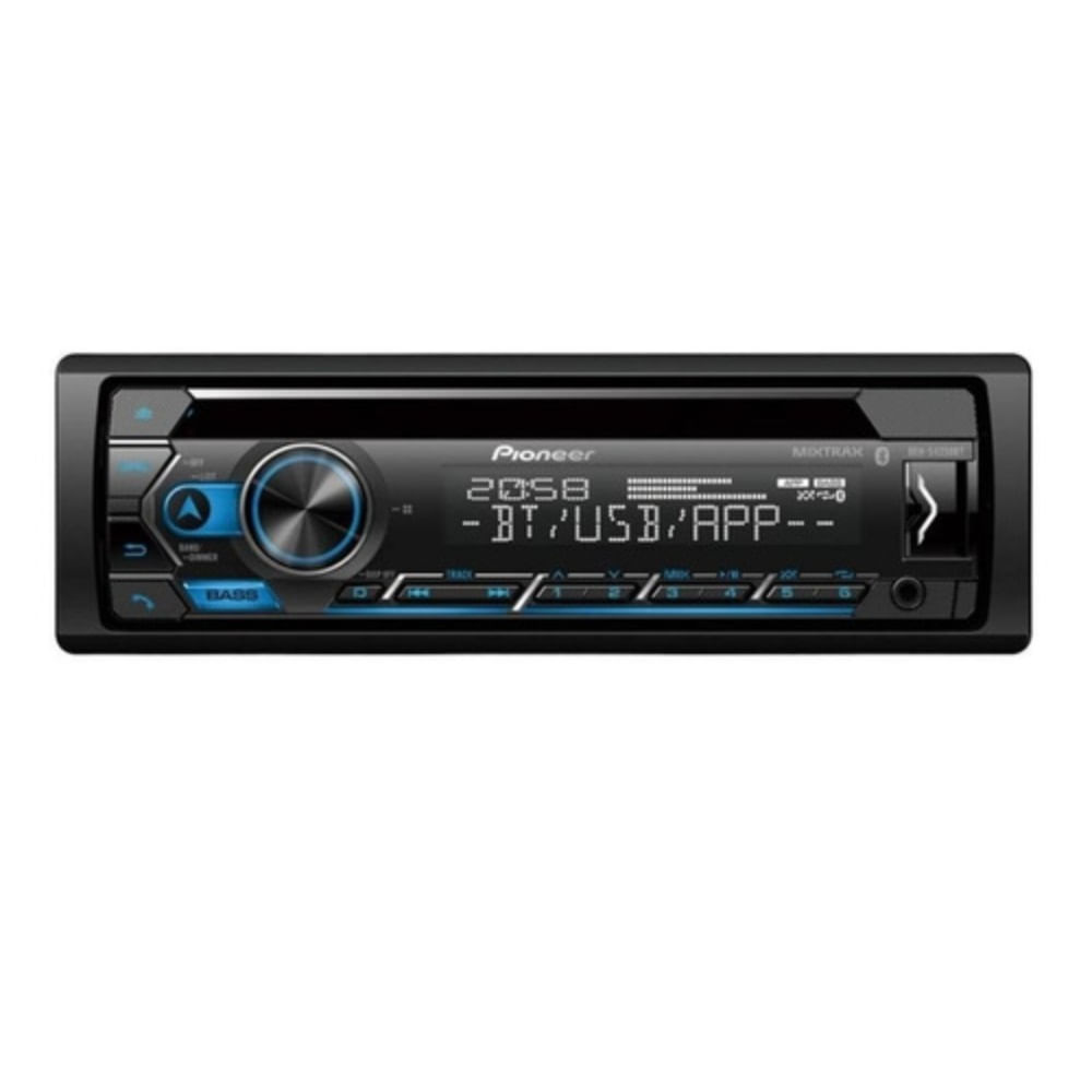 Som Automotivo Preto Pioneer C/ Usb E Bluetooth Deh S4250bt