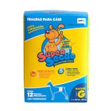 Fraldas Descartáveis Super Secão Para Cães Machos - Tam. G