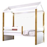 Cama Montessoriana Exclusiv Solteiro com Fio de Luz