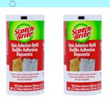2 Refil Rolo Adesivo Scotch-brite Mantenha Suas Roupas Novas