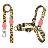 Kit Guia Premium + Peitoral Antipuxão Dog Trip Brasil Guma Para Cães - Tam. Pp