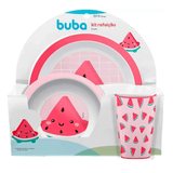 Kit De Refeição Frutti Melancia 3 Peças - Buba 12746