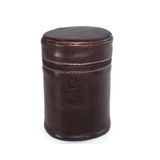 Case Em Couro Para Lentes Fotograficas Cor Café Pequeno