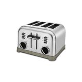 Torradeira Elétrica Cuisinart CPT-180 Metal Classic 4 fatias, Prateado 110V