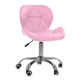 Cadeira Office Eiffel Slim Ajustável Base Giratória - Rosa