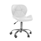 Cadeira Office Eiffel Slim Ajustável Base Giratória - Branco