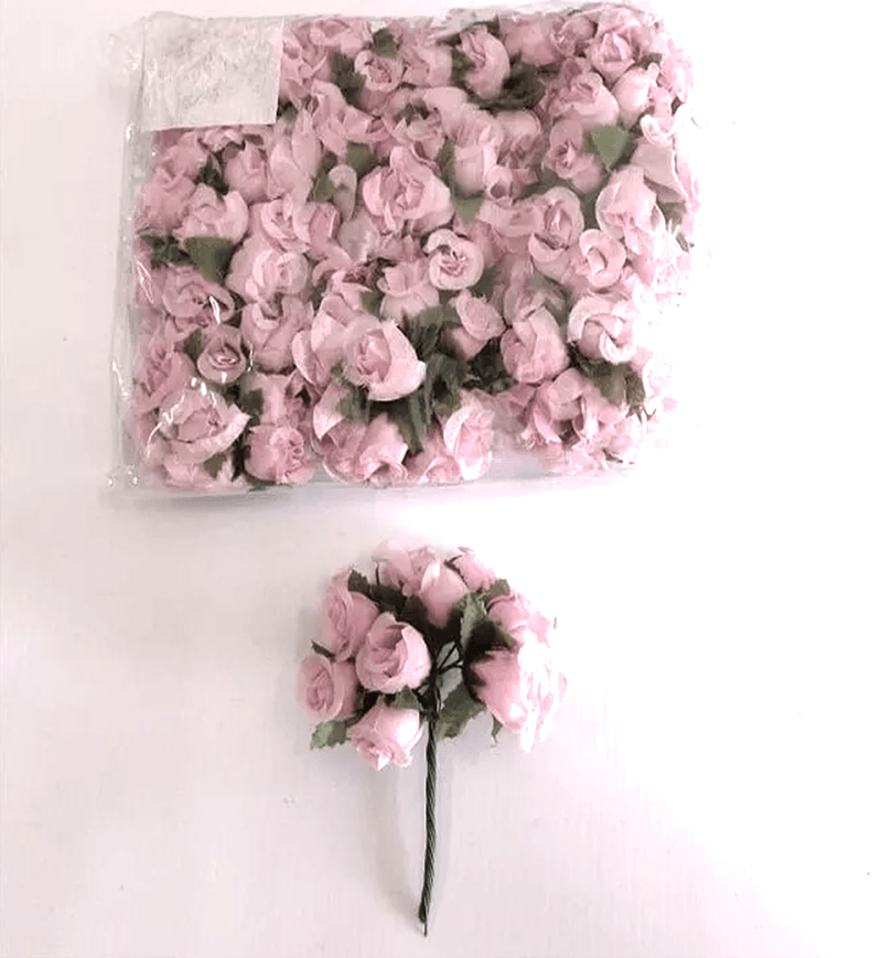 O pacote de mini rosas vem com 144 unidades (12 buques). Ideal para  decorações de festas, objetos, lembrancinhas e artesanato. Mini botão feito  em te - Carrefour