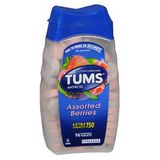 Suplemento De Cálcio Antiácido Tums Extra Strength, Frutas Silvestres Sortidas 96 Comprimidos Da The Honest Company (pacote Com 4)