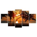 Quadros Decorativos Mosaico Mdf Pôr Do Sol 115X60Cm