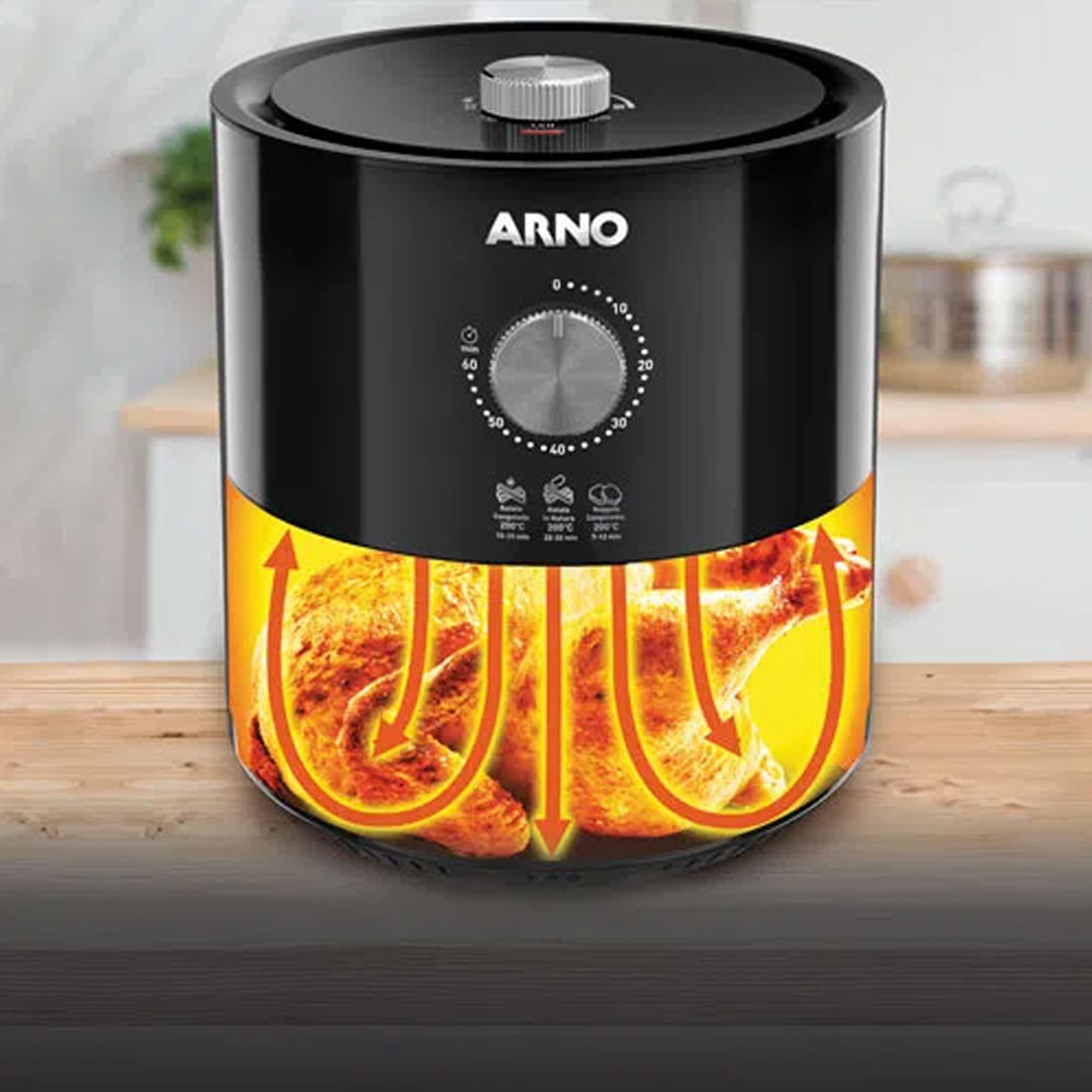 Fritadeira Elétrica Sem Óleo Arno Airfry Ultra 4,2l Cesto Removível 1 ...