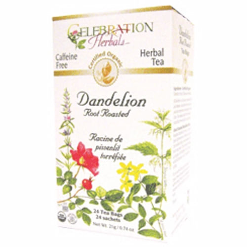 Chá Torrado Com Raiz De Dente-de-leão Orgânico 24 Saquinhos Da Celebration Herbals (pacote Com 2)