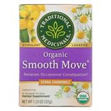 Chá Orgânico Smooth Move Senna Camomila 16 Sacos Da Traditional Medicinals (pacote Com 2)