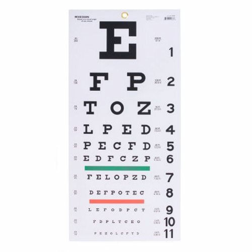 Eye Chart 5 Bolsas Da Mckesson (pacote Com 2)