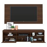 Painel Tv até 65' com Rack Suspenso Espelho Multimóveis