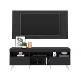 Rack com Painel TV até 65' e Pés Retrô Flórida Multimóveis