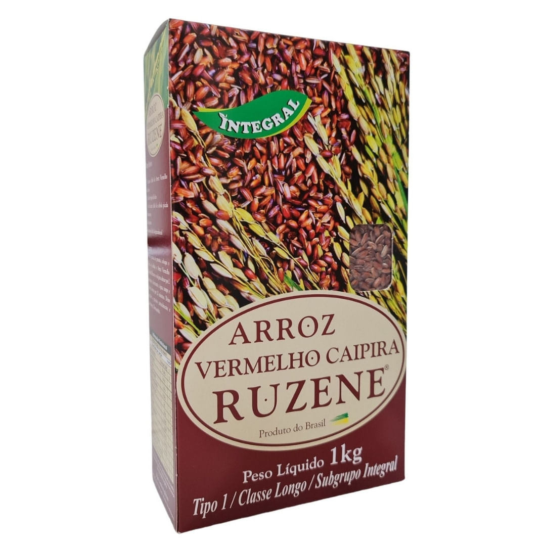 Arroz Vermelho Caipira Integral Longo Ruzene 1kg