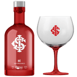 Kit Gin Bë Internacional Garrafa Vermelha 750 Ml Com Taça