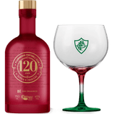 Kit Gin Bë Fluminense Garrafa 120 Anos 750 Ml Com Taça