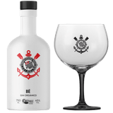 Kit Gin Bë Corinthians Garrafa Branca 750 Ml Com Taça