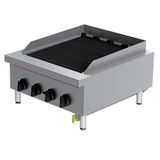 Char Broiler A Gás Cb06e-da Série Exportação - Aço Inox - 4 Queimadores - Área Útil 60 X 68 Cms - Macom Gás Glp - Botijão Macom