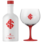 Kit Gin Bë Internacional Garrafa Branca 750 Ml Com Taça