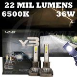 Kit Ultra Led Y3 Super Branco 6500k 36w 22.000 Mil Lumens H7