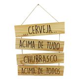 Placas Decorativas Tema Cervejas Churrasco Festa Decoração