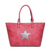 Bolsa Tote Feminina Alça Dupla Fixa Ombro Estrela Casual