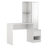 Escrivaninha Office Morada Com Armário 1 Porta E 1 Gaveta Branco - Demóbile