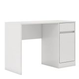 Escrivaninha Office Morada Office Morada Com 1 Porta E 1 Gaveta Branco - Demóbile