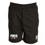 Bermuda Masculina Moletom Poker Macia Academia Casual Preto G