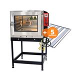 Kit - Forno Turbo Gás 5 Esteiras Twister FVT5D 127V + 5 Esteiras - Venâncio