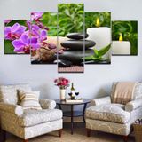 Quadros Decorativos Para Sala 5 Orquideas Velas Armonia