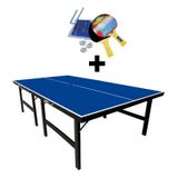 Mesa De Ping Pong Mdp 18mm 1002 Klopf + Kit Suporte, Rede, Bolinhas 5031