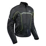 Jaqueta Moto Texx New Strike V2 Impermeável Com Protetor - 4xl - Preto E Verde