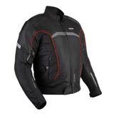 Jaqueta Impermeável Moto New Strike V2 Texx Motoqueiro Chuva - M - Preto E Vermelho