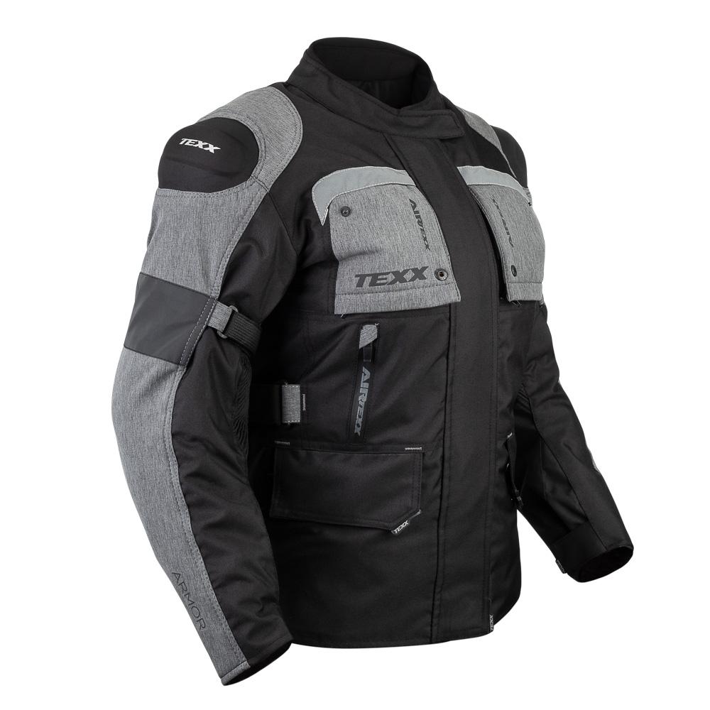 Jaqueta Impermeável Armor Lady Feminina Moto Viagem Texx - 3xl - Preto E Cinza