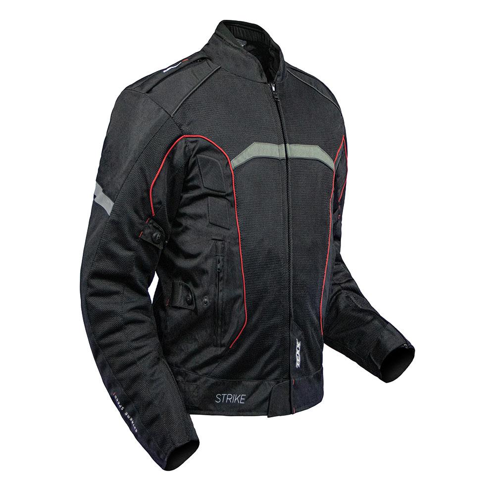 Jaqueta Moto New Strike V2 Summer Protetor Ventilação Texx - 6xl - Preto E Vermelho