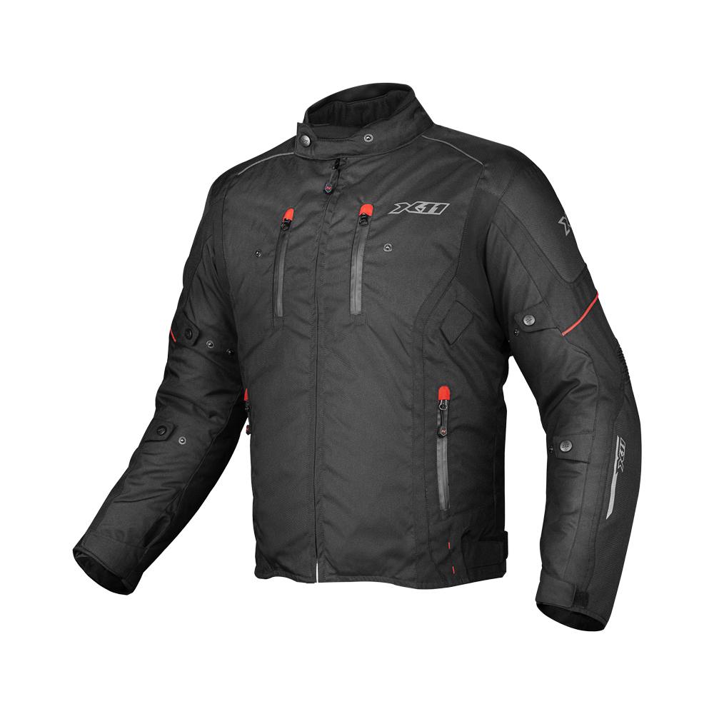 Jaqueta X11 Iron 3 Moto Motociclismo Motoqueiro Masculina - Preto E Vermelho - Gg