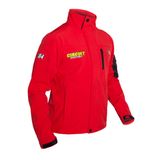 Jaqueta Softshell Circuit Itália Moto Motociclista Inverno - Vermelho - 4g