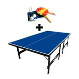 Mesa De Ping Pong Mdp 15mm Olimpic 1013 + Kit Suporte, Rede, Bolinhas 5030