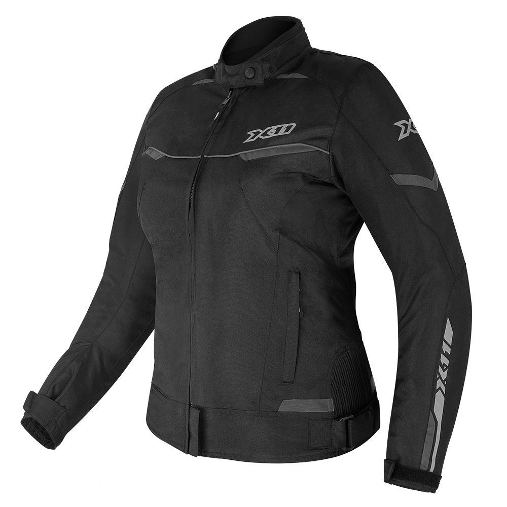 Jaqueta X11 Guard 2 Feminina Com Proteção Moto Motociclismo - P - Preto