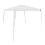 Tenda Para Praia E Piscina Gazebo Belfix Em Polietileno Com Estrutura Em Tubos De Aço Na Cor Branca 3mx3m