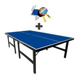 Mesa De Ping Pong Mdf 15mm 1016 Klopf + Kit Suporte, Rede, Bolinhas 5031