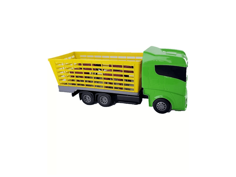 Caminhão de Brinquedo Boiadeiro Cowboy Truck com Animais