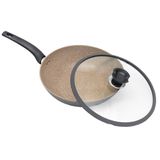 Panela Frigideira Wok Granito 30cm 3,5mm Espessura Com Indução A5