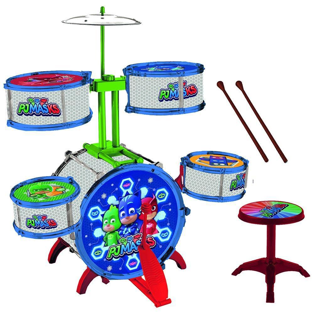 Instrumento Musical - Bateria Gde 10 Peças Pjmasks Candide