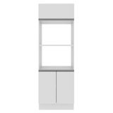 Torre Quente Para 2 Fornos Madesa Acordes Glamy 100% MDF - Branco