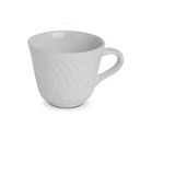 Jogo De Xicara Cafe Porcelana Conica Branca 6 Peças 60ml
